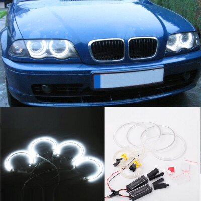 

4PCS 131MM146MM Reflector CCFL Angel Eye Rings 6000K Halo Light Lamp Kit for BMW 3 SERIES E46 BlueWhite