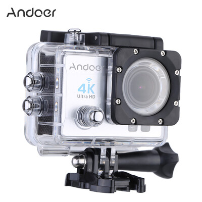 

Andoer Q3H 2" Ultra-HD LCD 4K 25FPS 1080P 60FPS Wifi Wireless Connection 16MP Action Camera 170°Wide-Angle Lens with Diving 30-me