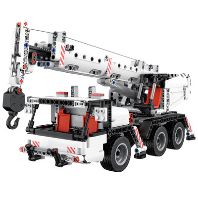 

Millet MI Mi rabbit building block crane 116 simulation reduction 360 degree rotating console flexible steering device lifting telescopic boom stable support feet
