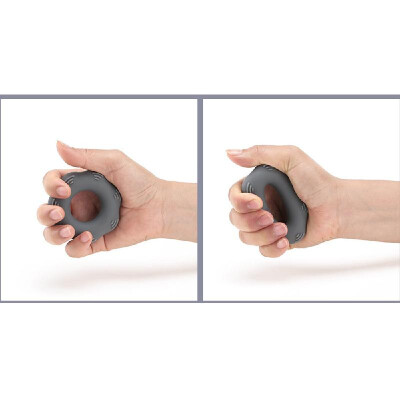 

Silica Gel Portable Muscle Power Training Silicone Grip Ring Exerciser Strength Finger Hands Grip Fitness Equipement Black