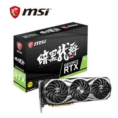 

MSI GeForce RTX 2070 8G DUKE OC Diablo Dragon 1410-1755MHz 256BIT GDDR6 Three Wind Black Dragon E-sports Game Graphics