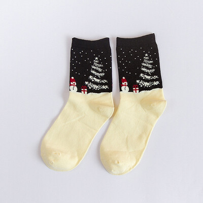 

2018 New Design Christmas Santa Claus Socks Women Cotton Short Elk Winter Socks Cartoon Deer Snow Man Cute Socks New Year Gift