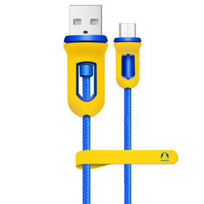 

Snowkids Warriors Armor Series Micro USB Interface Andrews Mobile Phone Data Cable / Charging Line (2016 Commemorative Edition) 1.5m Blue Yellow For Samsung / Huawei