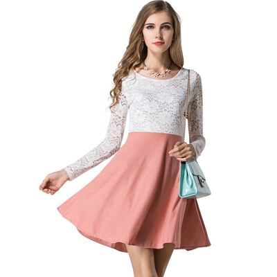 

Womens Long Sleeved Lace Bodycon Dress