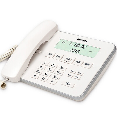

Philips (PHILIPS) CORD218 corded telephone caller ID telephone / home landline / widescreen business office landline / old telephone (black