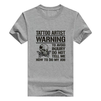 

Avoid Injury Dont Tell How To Do Job Tattoo artist Mens T-Shirt