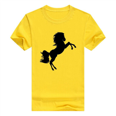 

Black Stallion Horse Silhouette Riding Love T-Shirt