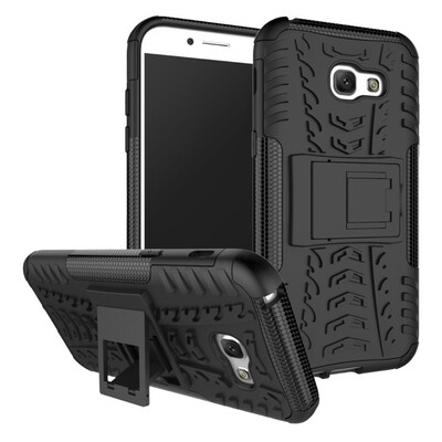 

Fivice Samsung A5 2017 Case TPU anti-fall tire pattern back clip bracket phone case