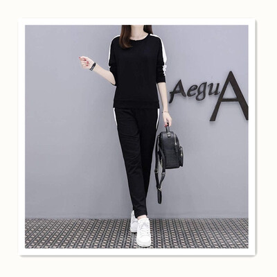 

2018Autumn combed cotton ladies sports suit