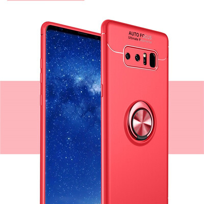 

Fivice Samsung Galaxy Note 8 case TPU metal ring shell magnetic bracket soft shell