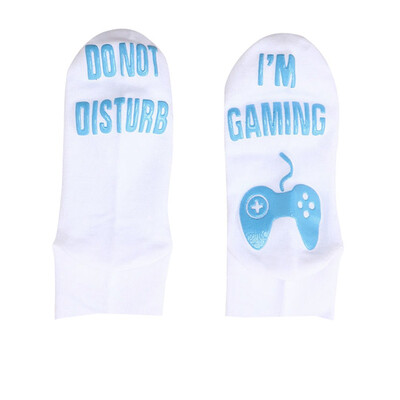 

Unisex Novelty Funny Sport Socks DO NOT DISTURB IM Gaming Gift for boyfriend