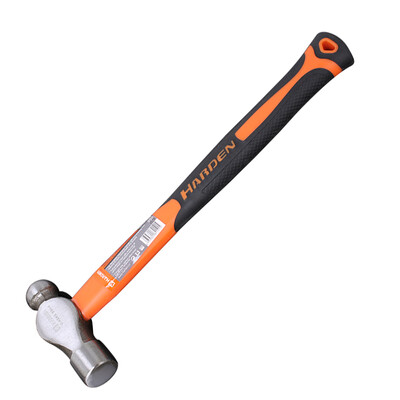 

Harden Harden round hammer plastic handle nipple hammer two-color steel hammer hammer hammer tool 590114