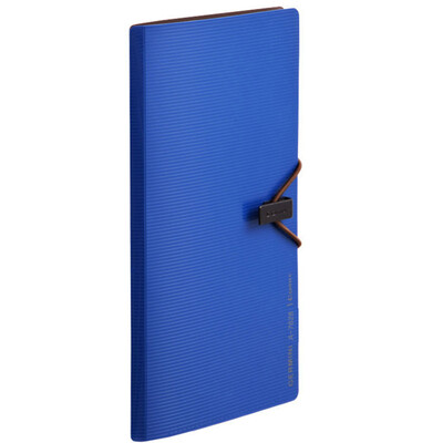 

Comix A7628 30 Portable Business Card Holder Card Album Germini Series Blue