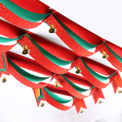 

Ke Liying 4 m Christmas Bunting Pulling Flags Christmas Hanging Flags Christmas Decorations Christmas Window Decorations Wavy Flags