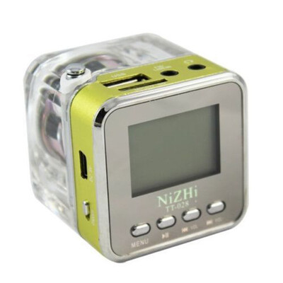 

Lighting Mini Digital USB Stereo Speaker Music Portable Radio Micro SDTF USB Disk Mp3 Fm Radio LCD Display Speaker Clock Radio