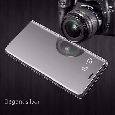 

Goowiiz Phone Case For Samsung Galaxy A9 StarA9 Star LiteNote 9 Luxury Slim Mirror Flip Shell Stand Leather Smart Cover