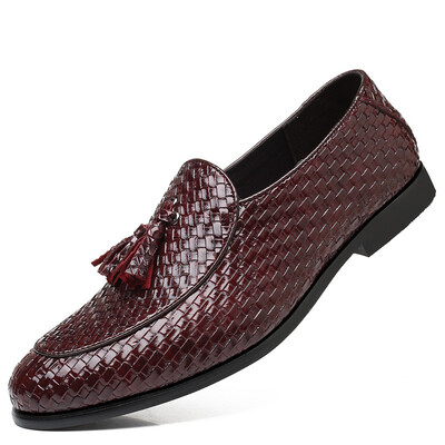 

JUQI Business Men Oxford Genuine Leather Shoes