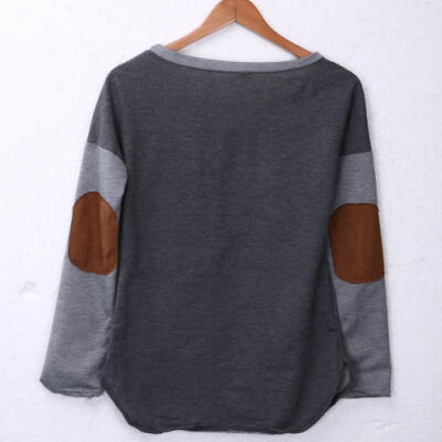 

Fashion Women Ladies Long Sleeve Loose Blouse Summer V Neck Casual Shirt Tops