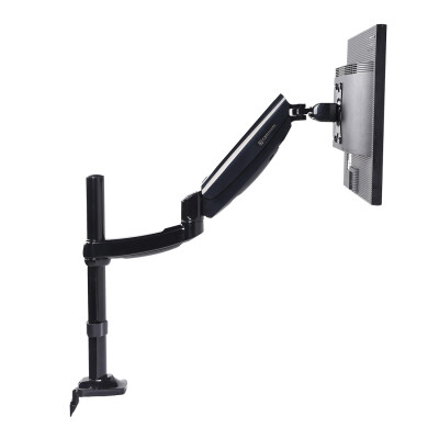 

FLEXIMOUNTS M17 Height adjustable Monitor mount Heavy Duty Desk Stands for 10-27 inch LCD Screens with Gas Spring Monitor Arm&Clamp or Grommet Support