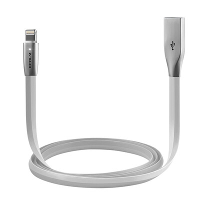 

IKEA LEADER (ECOLA) Z-цинковый сплав Интеллектуальный USB-кабель для зарядки USB Lightning Z21WT для Apple iPhone7 / 6 / 6S / plus / 5 / SE / iPad