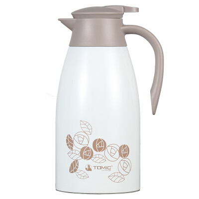 

Jingdong supermarket] special carved (TOMIC) insulation pot household stainless steel thermos bottle insulation 1JBS2047 2L white