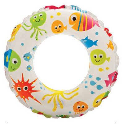 

INTEX 59230 popular floating ring inflatable play equipment children's swimming pool life circle swimming pool diameter 23cm suitable for 3-6 years old random hair