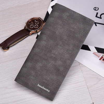

Thin wallet Walkman long fashion youth multi Card Wallet Chinese character simple folding soft leather clip