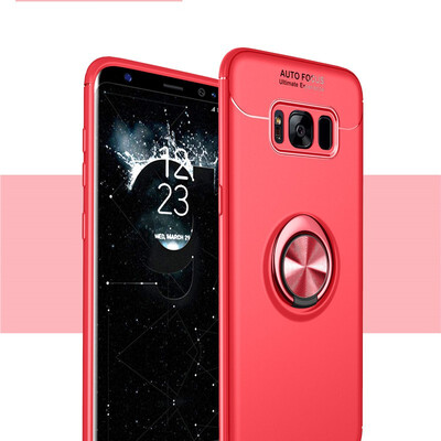 

Fivice Samsung Galaxy S8 case TPU metal ring shell magnetic bracket soft shell