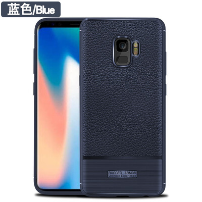 

Fivice Samsung Galaxy S9 case luxury silicone anti-fall lychee phone case