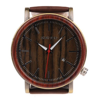 

BOBO BIRD wooden quartz pointer watch O27
