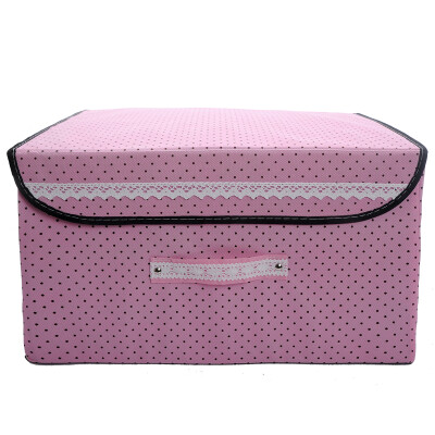 

KongJianYouPin dot storage box clothing storage box sundries storage box one 36L pink large