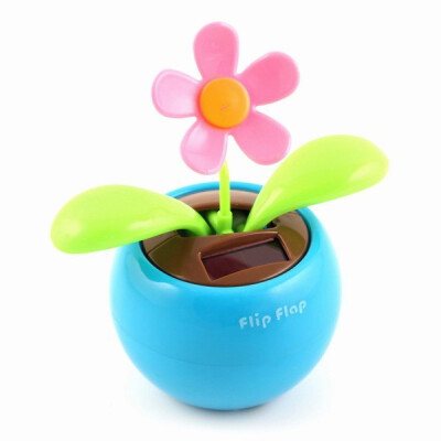 

New Solar Power Flip Flap Dancing Flower Toy For Car or Desk Gift