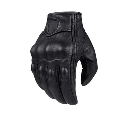 

Retro Pursuit Perforated Real Leather Motorcycle Gloves Moto Waterproof Gloves Motorcycle Protective Gears Motocross Gloves gift