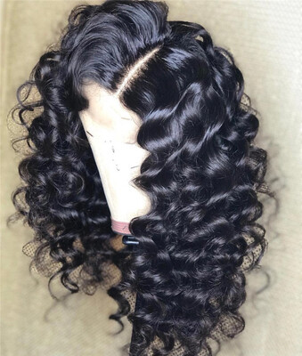 

360 Frontal Wig Human Hair Loose Wave 150 Density Pr-plucked Hairline Natural Color