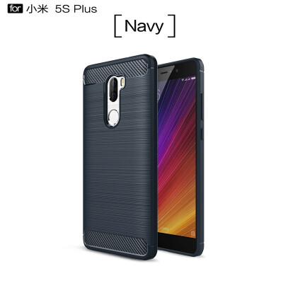 

Fivice Xiaomi Mi 5S plus case Luxury brushed carbon fiber TPU soft shell