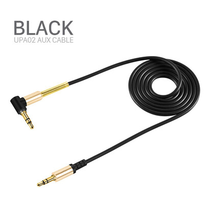 

HOCO Aux Cable Gold-Plated 35mm Jack Male to Male 90 Degree Audio Cable Jack 35 for Car iPhone MP3 MP4 Headphone Speaker