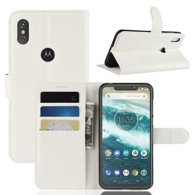 

for Motorola One Power Android One WIERSS Wallet Phone Case for Motorola One Flip Leather Cover Case Etui Fundas Capa Coque