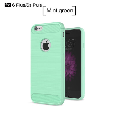 

Fivice iphone 6S plus case Luxury brushed carbon fiber TPU soft shell