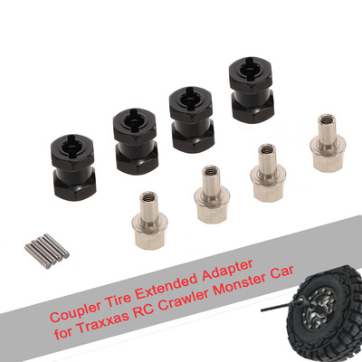 

4pcs 12mm Hex 15mm Coupler Tire Extended Adapter for Traxxas Hsp Redcat Rc4wd Tamiya Axial Scx10 D90 Hpi RC Crawler Monster Car