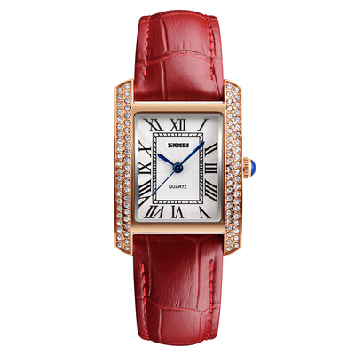 

SKMEI 3ATM Water-resistant Fashion Casual Watch Women Quartz Watches Genuine Leather Wristwatch Female Relogio Musculino for Ladie