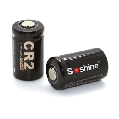 

Soshine CR2 3V Lithium Battery 30V 1000mAh 2PCS