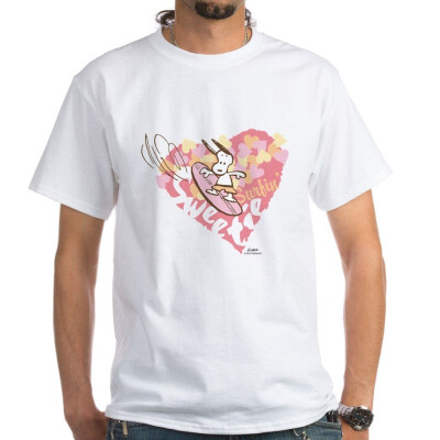 

CafePress - Snoopy Surfin Sweetie T-Shirt - 100 Cotton T-Shirt White