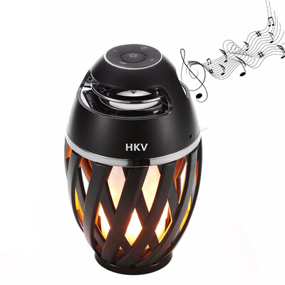 

HKV 5W USB Rechargeable Originality Bluetooth Speaker Portable LED Flame Light
