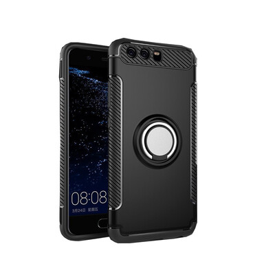 

Fivice Huawei P10 plus case PC metal ring shell magnetic car bracket TPU phone case