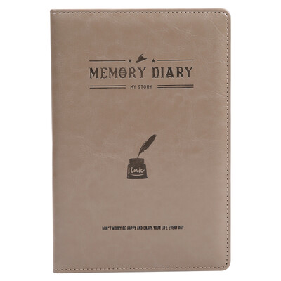 

Morning light M & G APYH8970 fashion A5 leather leather noodle notebook 12 pages gray