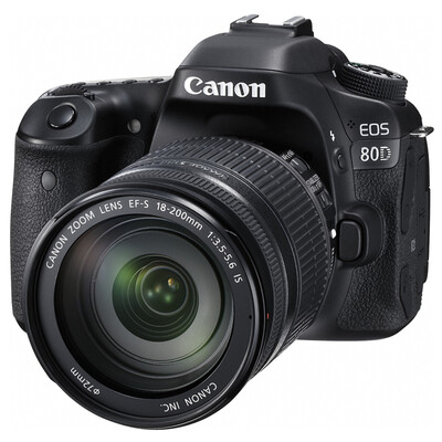 

Комплект Canon EOS 80D SLR (EF-S 18-200 мм f / 3,5-5,6 IS) 24,2 миллиона эффективных пикселей 45 точек перекрестной фокусировки WIFI / NFC