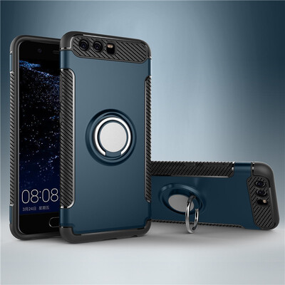

Fivice Huawei P10 plus case PC metal ring shell magnetic car bracket TPU phone case