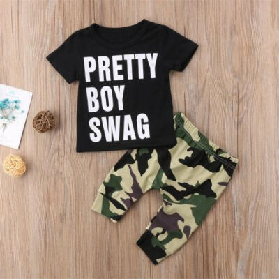 

Toddler Kids Baby Girls Outfit Clothes T-shirt TopsLong Pants Trousers 2PCS Set