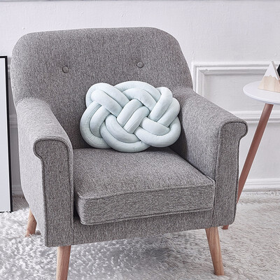 

Lovely Velvet Knotted Braided Cushion Ball Chunky Pillow Handmade Knotted Home Decor Modern Brief Decor Pillow 4030cm 6 Colors