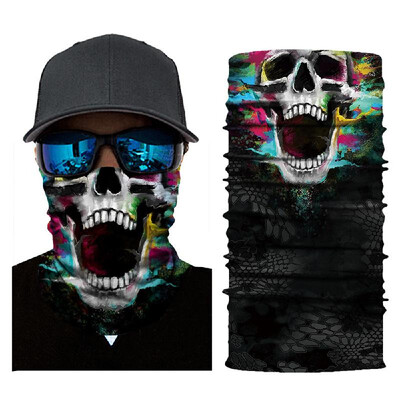 

Cool Robot Skeleton Halloween Mask Scarf Joker Headband Balaclavas for Cycling Fishing Ski Motorcycle